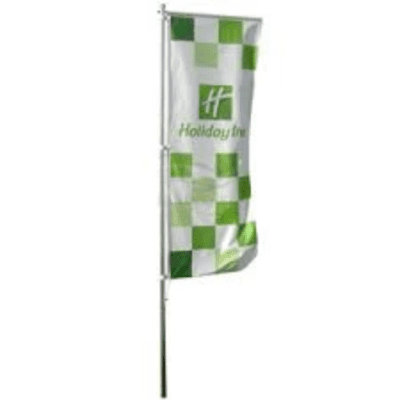 Bandeira Vertical Personalizada resistentes para fachadas e ações promocionais sazonais da Kaue Confecções