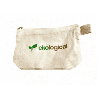 Necessaire Ecológica Personalizada em lona de algodão para eventos e feiras na Kaue Confecções