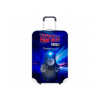 Capa de Mala de Viagem Personalizada em Elanca para Proteção de Bagagem Kaue Confecções