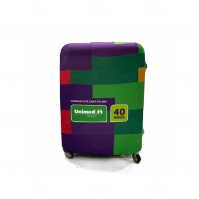 Protetor de Mala Personalizado em Tecido Elástico para Viagens Corporativas Kaue Confecções