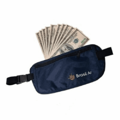 Pochete de Nylon Personalizada em material flexível para eventos corporativos na Kaue Confecções