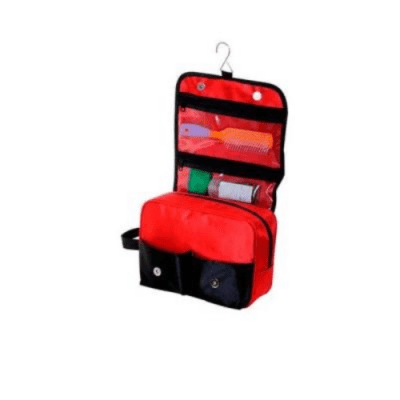 Necessaire de Viagem Personalizada em nylon 70 para kits de onboarding na Kaue Confecções