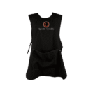 Avental de Oxford personalizado frente e costas para uniforme de eventos da Kaue Confecções